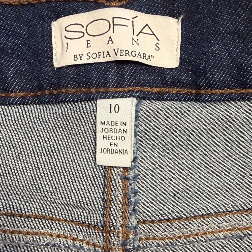 Sofia by Sofia Vergara Women's Dark Blue Flare Jeans - Picture 8 of 13